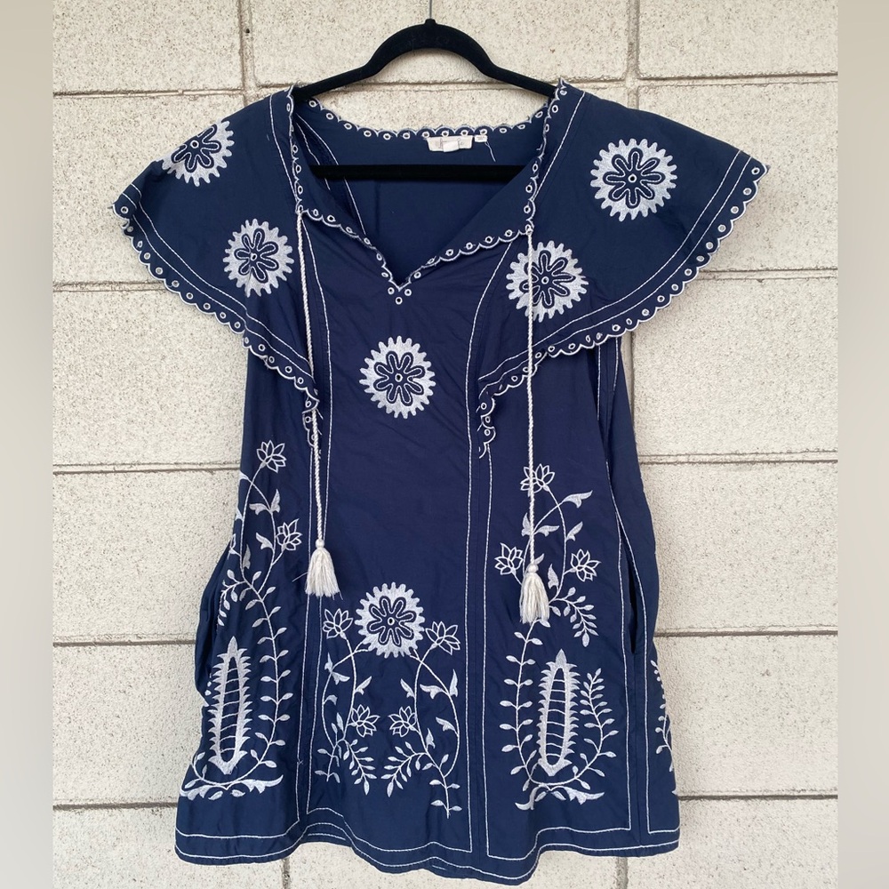 Anthropologie Let Me Be Embroidered Tunic Dress - Picture 3 of 5
